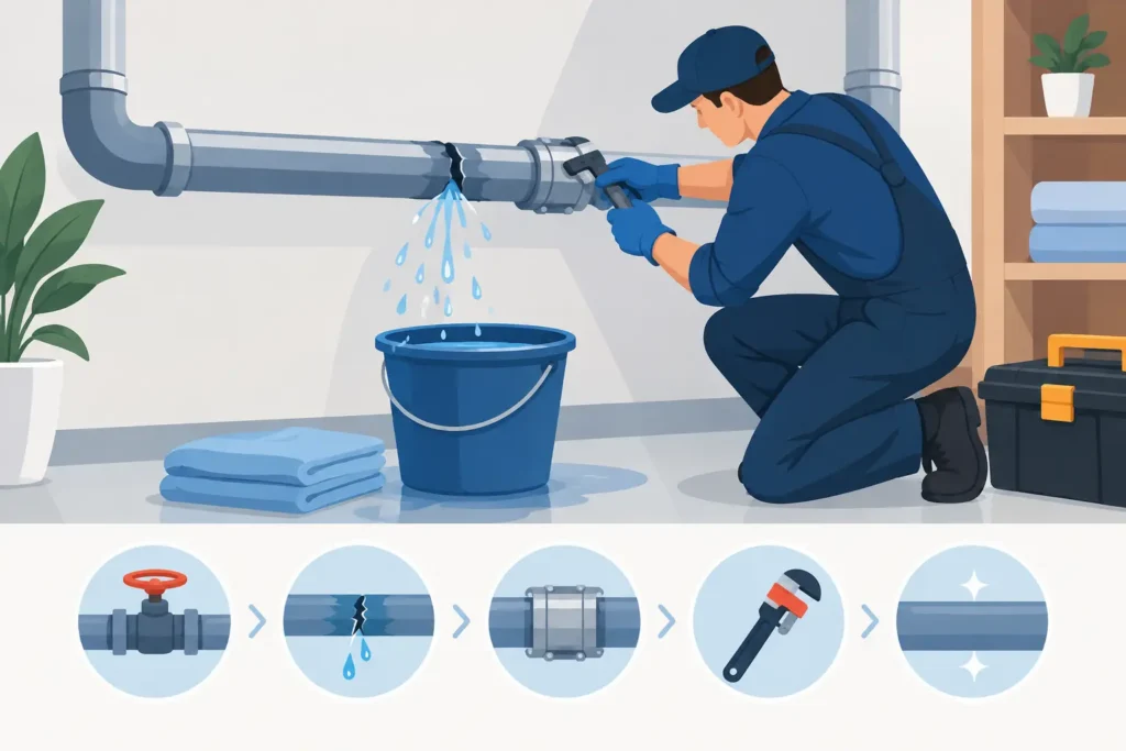 Burst Pipe Repair Steps That Limit Water Damage