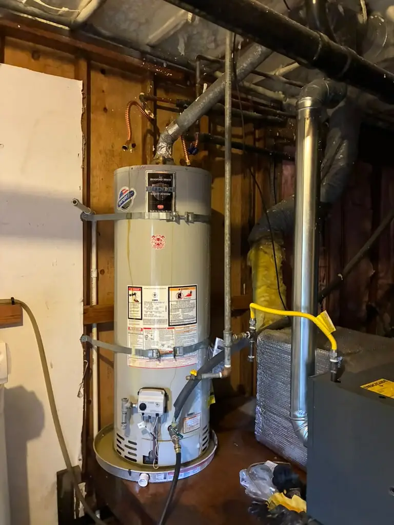 The team at RS Plumbing installed a premium Rheem tankless water heater equipped with a Navien PeakFlow S filtration unit 2