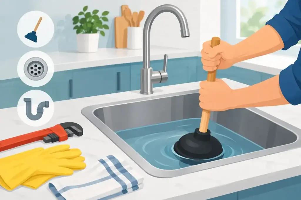 How to Unclog Kitchen Sink Drains Safely